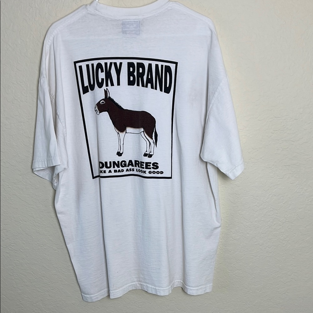 Vintage Lucky Brand Donkey Graphic T-Shirt One Size